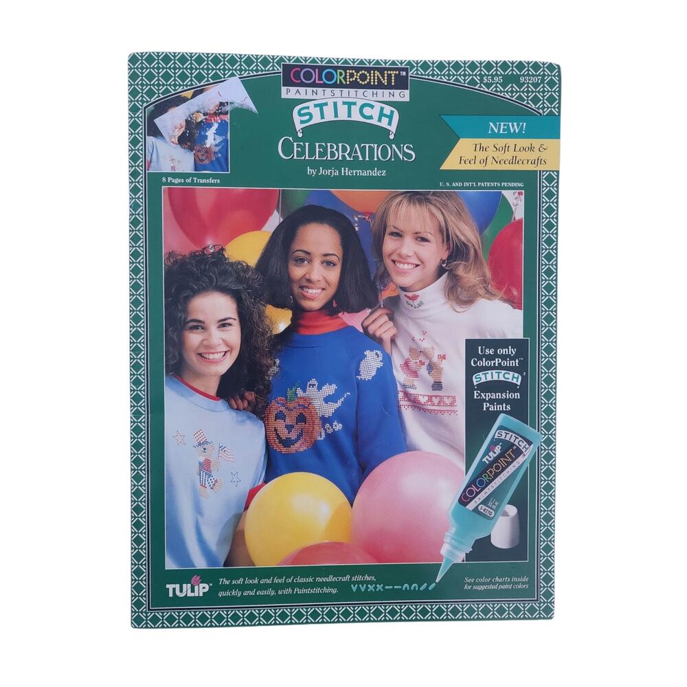 ColorPoint Paintstitching Stitch Celebrations Tulip 1993 Pattern Booklet Vintage